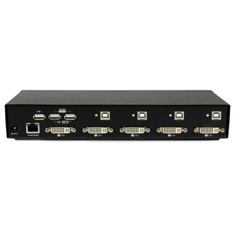 StarTech SV431DVIUDDM 4 Port USB DVI KVM Switch w/DDM Fast Switching Technology & Cables